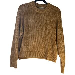 Universal Thread Copper Brown Chunky Knit Crew Neck Sweater Size S